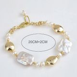 Lắc Tay Ngọc Trai Tự Nhiên Mạ Vàng 14K Mẫu DAJN446