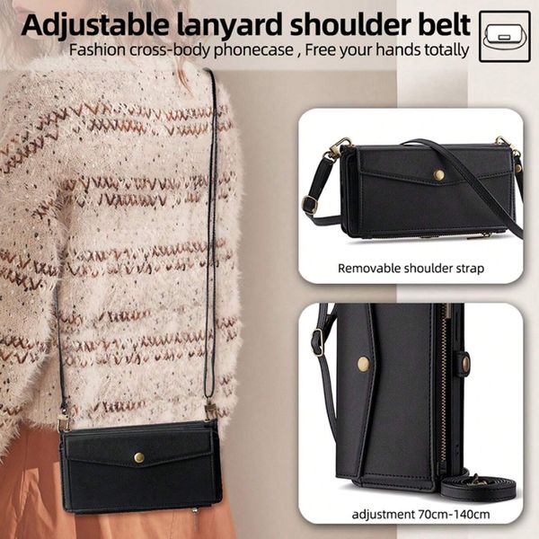 Túi Đeo Chéo Đa Năng Dành Cho Iphone 15 Promax Mẫu DAJT117 Tặng 1 Thỏi Son Nhung Lì Nội Địa Trung