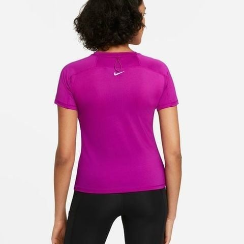 Áo Thun Chạy Bộ Nữ Nike App As Run Dvn Miler Top SS DC5237-584