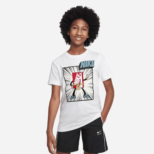 Áo Thun Thời Trang Trẻ Em Nike TEE BRAND MARK BOXY SP23 DX9521-100