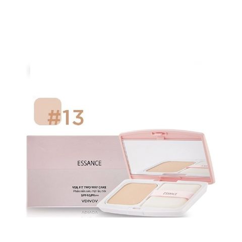 (HSD: 5/2026) Phấn Nền Siêu Mịn Lâu Trôi Essance Veil Fit Two Way Cake SPF40/Pa++ 7G Màu 13