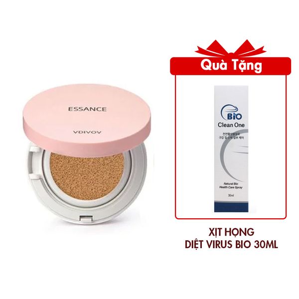 Phấn Nước Mịn Lì Mờ Khuyết Điểm Essance Veil Fit Cushion SPF50+ Pa+++ 15G No 23 Deep Ivory Tông Da Nâu