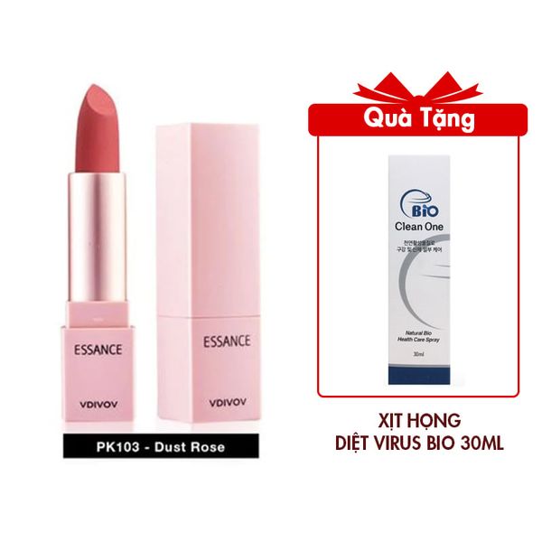 (HSD: 02/2023) Son Lì Essance Lâu Trôi PK103 Dust Rose Lip Rouge Velvet 3.5g