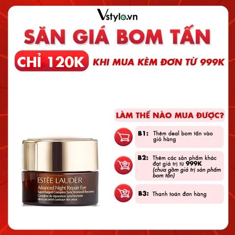 Kem Dưỡng Mắt Phục Hồi Da Ban Đêm Estee Lauder Advanced Night Repair Eye Supercharged Complex Synchronized Recovery 5ml (DEAL BOM TẤN 999K)