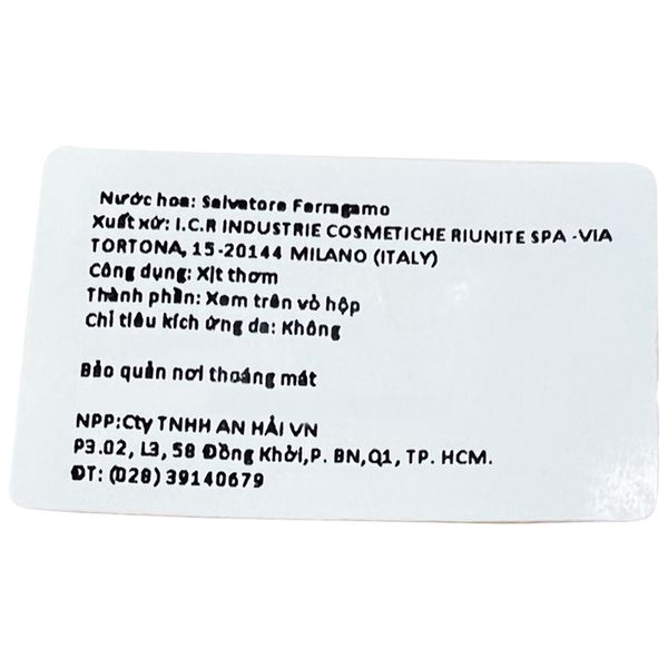 Nước Hoa Nam Salvatore Ferragamo Intense Leather EDP 100ml