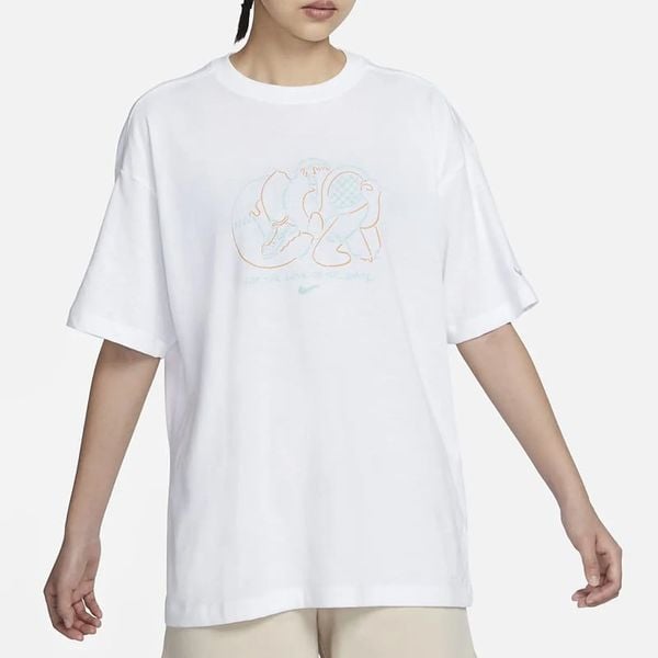Áo Tay Ngắn Thời Trang Nữ Nike As W Nsw Df Ss Os Tee T100 FN6005-100