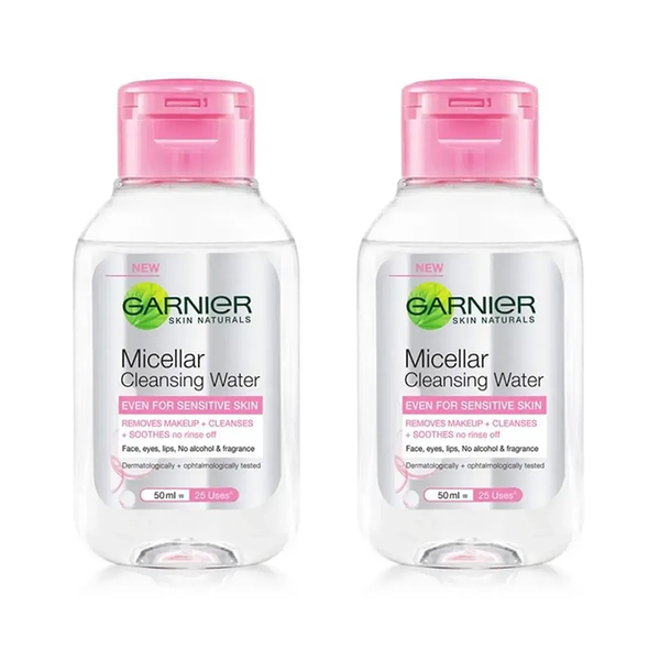 Combo 2 Nước Tẩy Trang Cho Da Nhạy Cảm Garnier Micellar Cleansing Water For Sensitive Skin 50mlx2