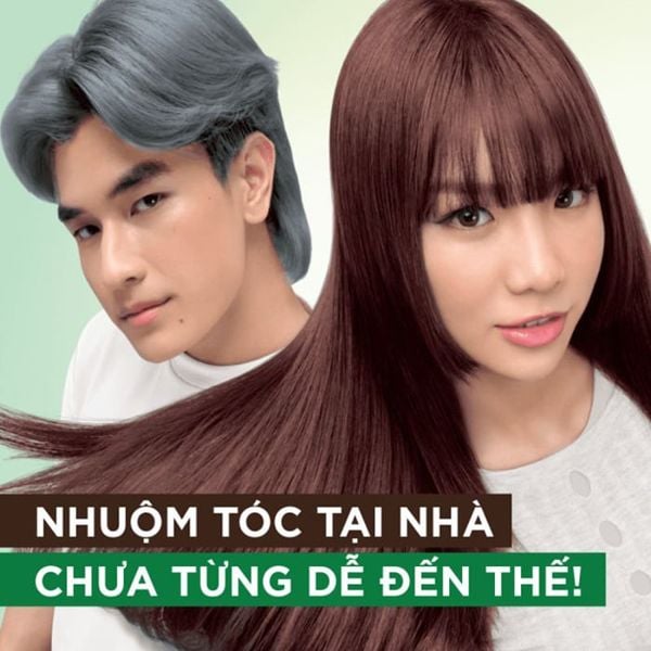 (HSD: 7/2027) Kem Nhuộm Tóc Garnier Color Naturals Crème Riche Màu 3 Darkest Brown Nâu Tự Nhiên 100gr