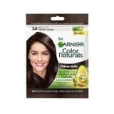 (HSD: 7/2027) Kem Nhuộm Tóc Garnier Color Naturals Crème Riche Màu 3 Darkest Brown Nâu Tự Nhiên 100gr