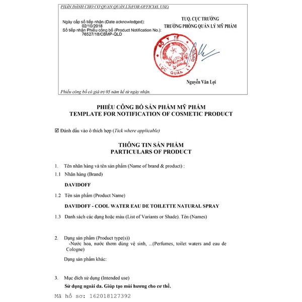 (HSD: 7/2026) Nước Hoa Davidoff Cool Water For Men Edt 125Ml