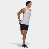 Áo Tanktop Chạy Bộ Nam Adidas APP Run Logo Tank M White GV1355