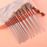 Bộ Cọ 13 Món Mềm Mịn Kèm Bông Phấn Mẫu HERW134 Tặng Sữa Rửa Mặt Chiết Xuất Trà Xanh Hebeheba 120ml