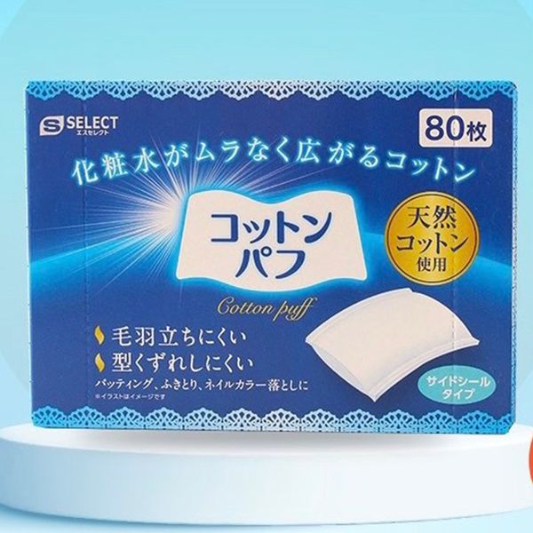 Bông Tẩy Trang S Select Cotton Puff 80 Miếng
