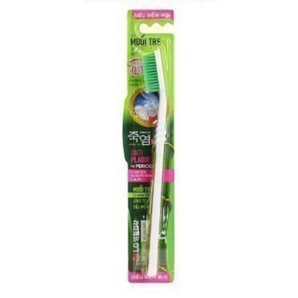 Bàn Chải Đánh Răng Than Tre LG Perioe Bamboo Salt Antiplague (1 cái)