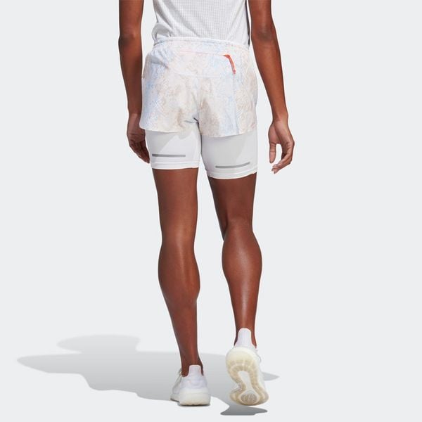 Quần Ngắn Chạy Bộ Nữ Adidas FAST 2IN1 AOP HS8614