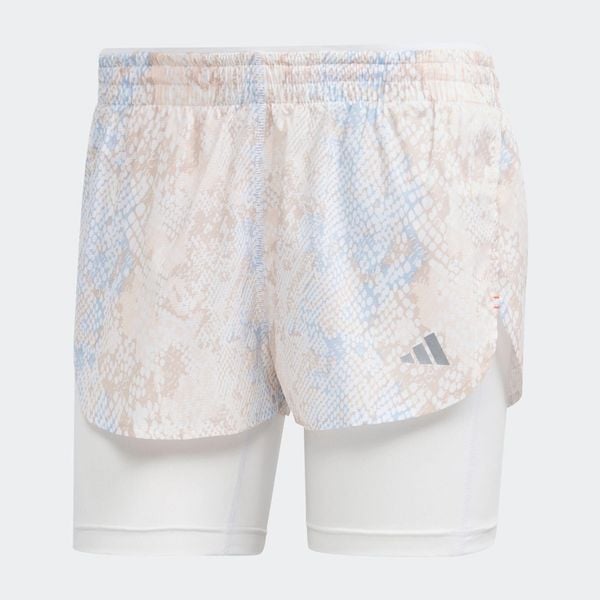 Quần Ngắn Chạy Bộ Nữ Adidas FAST 2IN1 AOP HS8614