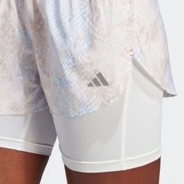 Quần Ngắn Chạy Bộ Nữ Adidas FAST 2IN1 AOP HS8614