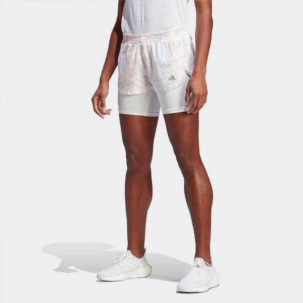 Quần Ngắn Chạy Bộ Nữ Adidas FAST 2IN1 AOP HS8614