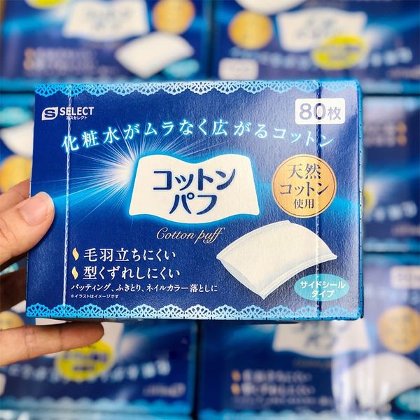 Bông Tẩy Trang S Select Cotton Puff 80 Miếng