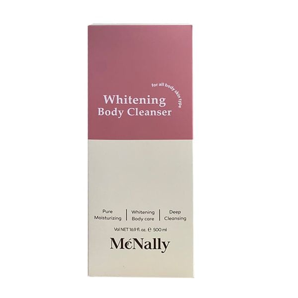 Combo Sữa Tắm Dưỡng Thể Trắng Da Hương Nước Hoa Mcnally Dưỡng Ẩm, Sáng Da, Cho Da Mềm Mịn, Lưu Hương Lâu 500mlx2 (DEAL BOM TẤN 999K)