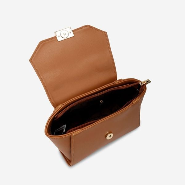 Túi Xách Tay Đeo Chéo Nữ Nắp Gập Khóa Kim Loại Thanh Lịch IDIGO FB2-4101