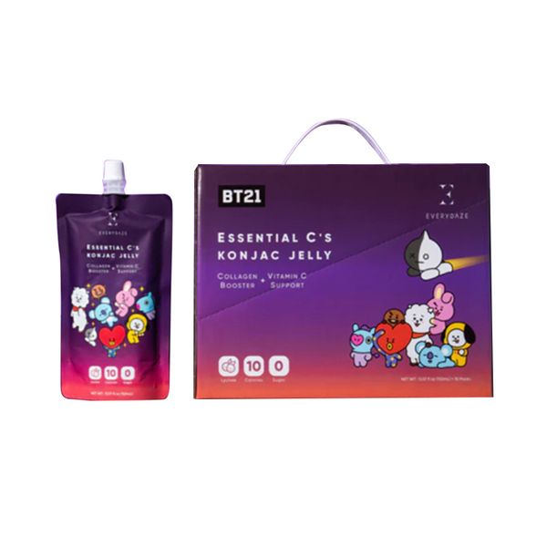 (HSD: 2/2026) Thạch Dinh Dưỡng, Giảm Cân vị Vải - Everydaze Essential C’s Konjac Jelly 10 gói