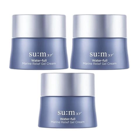 (HSD: 8/2026) Combo 3 Kem Dưỡng Su:m37 Water-full Marine Relief Gel Cream 10mlx3