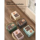 Loa Bluetooth Cổ Điển Mini Màu Hồng Mẫu JPRO085