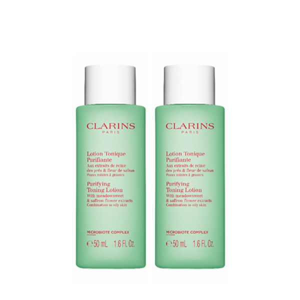 Combo 2 Nước Hoa Hồng Dành Cho Da Dầu Và Da Hỗn Hợp Clarins Purifing Toning Lotion 50mlx2