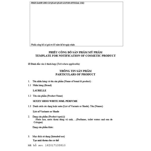 Nước Hoa Nữ Laurelle London Sexxy Shoo White 30ml