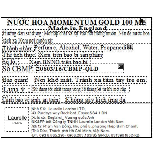 Nước Hoa Nam Laurelle London Momentum Gold Eau de Toilette 100ml