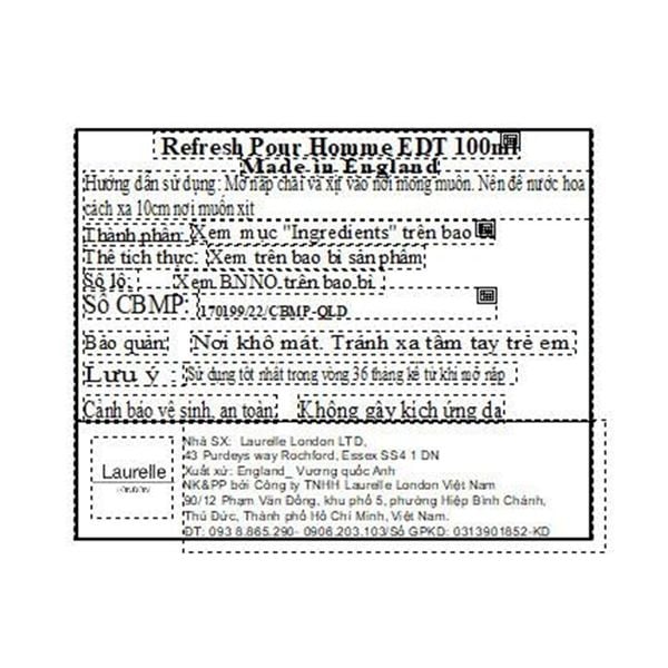 Nước Hoa Nam Laurelle London Refresh Pour Homme EDT 100ml