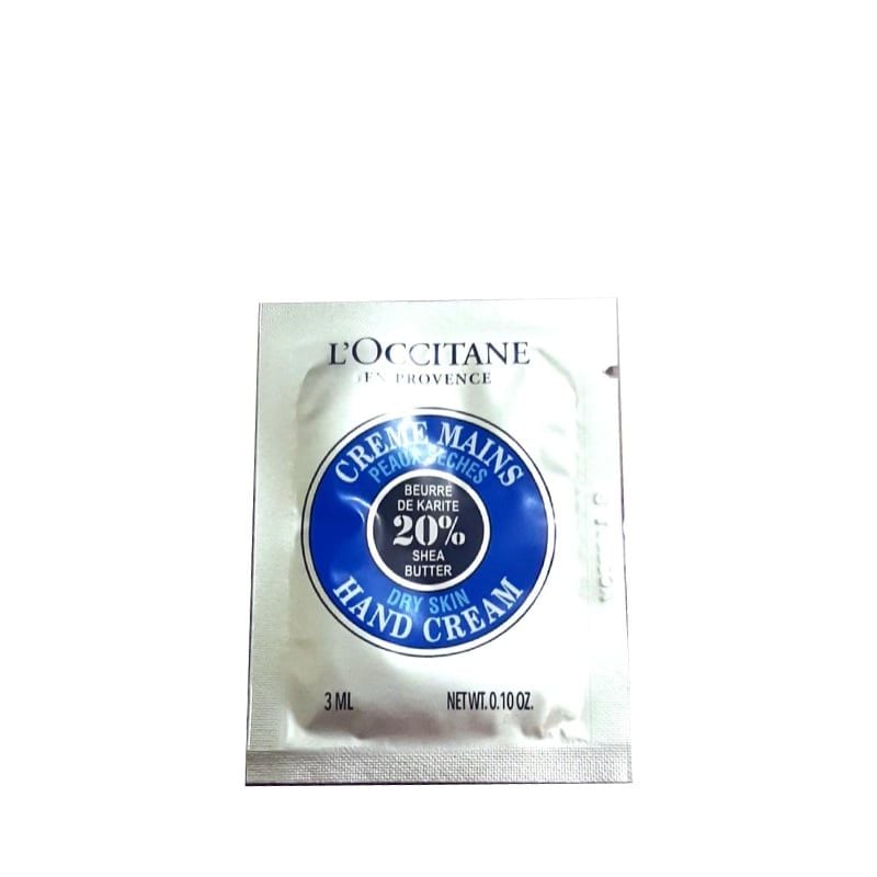 Kem Dưỡng Da Tay Chiết Xuất Bơ Đậu Mỡ Loccitane 20% Shea Butter Dry Skin Hand Cream 3ml