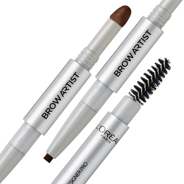 Kẻ Chân Mày L'Oreal 3 Trong 1 Màu Nâu Tối Dark Brown Brow Artist Designer Pro 1.19g