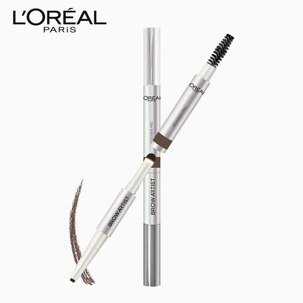 Kẻ Chân Mày L'Oreal 3 Trong 1 Màu Nâu Tối Dark Brown Brow Artist Designer Pro 1.19g