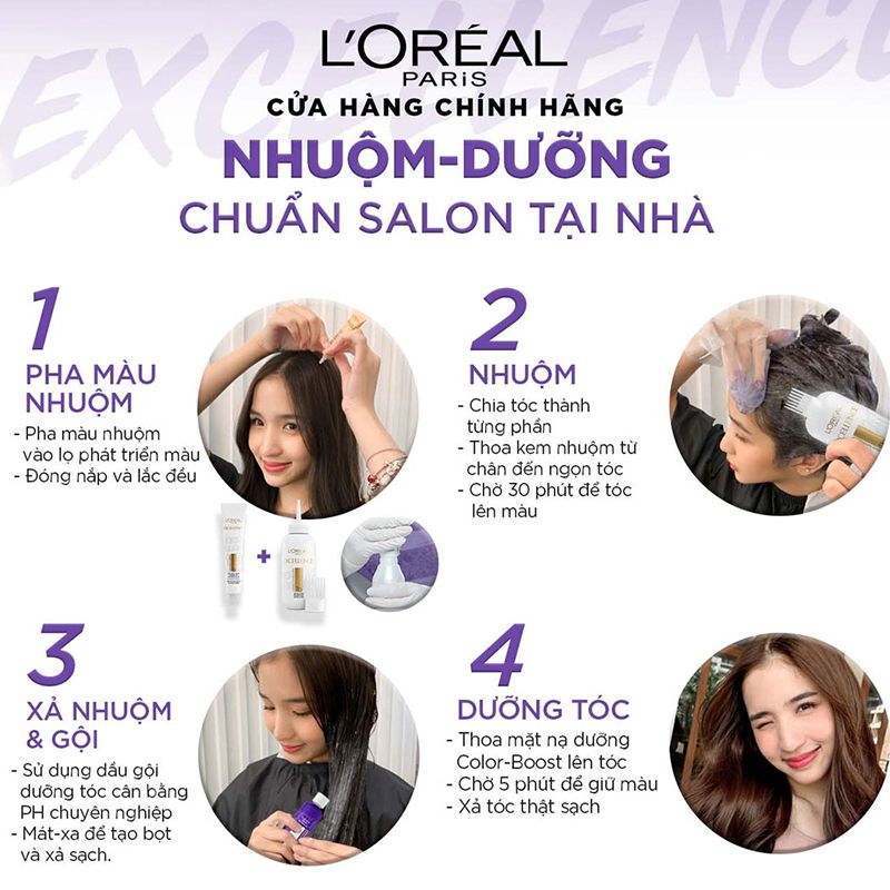 Thuốc nhuộm tóc màu NÂU TÍM lên từ nền tóc đen + Tặng kèm oxy trợ dưỡng |  Shopee Việt Nam