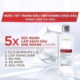 Combo 5 Nước Tẩy Trang L'Oreal Làm Sạch Sâu Cho Da Dầu Revitalift Crystal Purifying Micellar Water 95mlx5