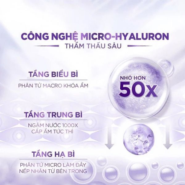 Nước Tẩy Trang L'Oreal Căng Mịn Da Revitalift Hyaluronic Acid Hydrating Micellar Water 95ml