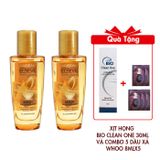 Combo 2 Dầu Dưỡng Tóc L'Oreal Tinh Dầu Hoa Tự Nhiên 30mlx2