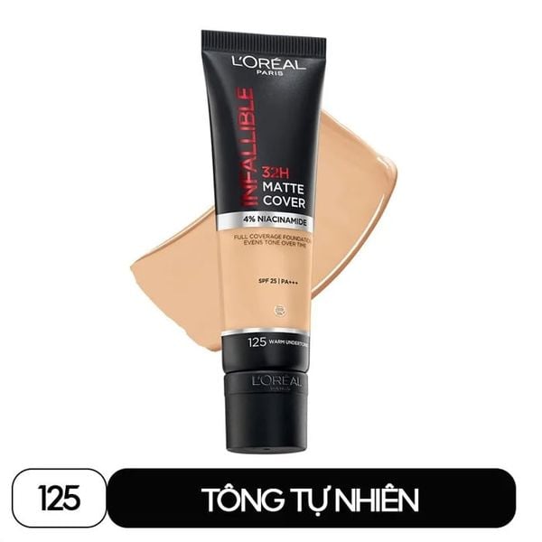 (HSD: 9/2026) Kem Nền L’Oreal Infallible 32H Matte Cover Foundation Che Phủ Cao, Kiềm Dầu 30ml (Có 2 Tông Màu Lựa Chọn)