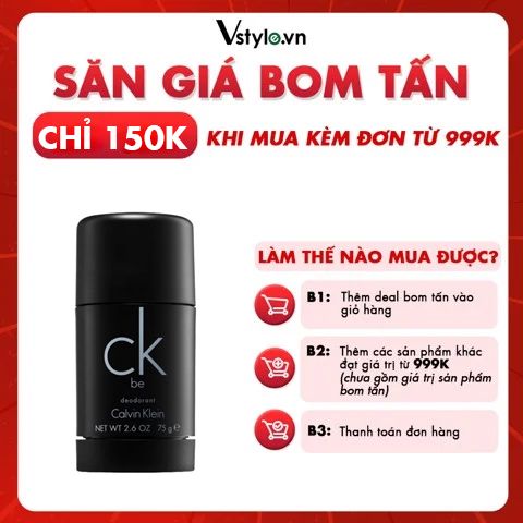 Sáp Khử Mùi Calvin Klein Be 75G (DEAL BOM TẤN 999K)