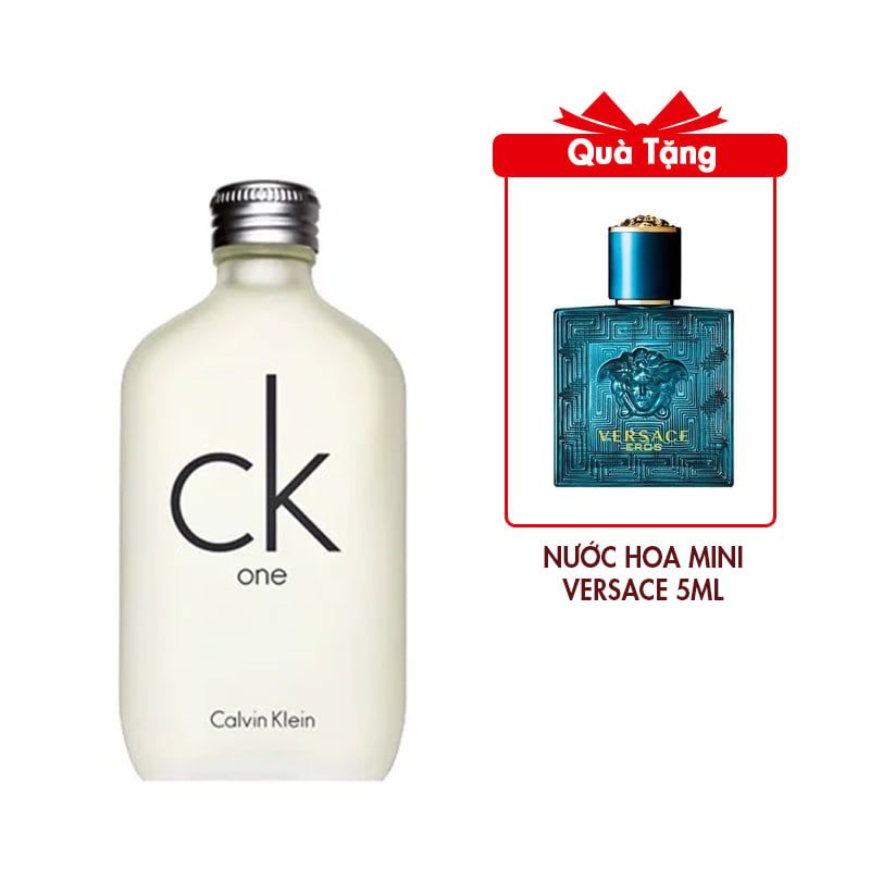 Nước Hoa Calvin Klein One EDT 200ml Tặng Nước Hoa Mini Versace Eros EDT 5ml