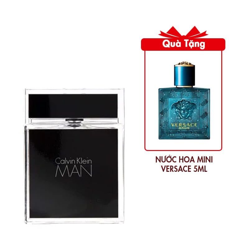 Nước Hoa Calvin Klein Man EDT 100ml Tặng Nước Hoa Mini Versace Eros EDT 5ml