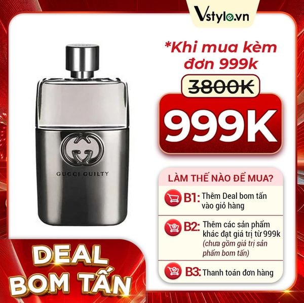 Nước Hoa Nam Gucci Guilty Pour Homme EDT 150ml (S) (DEAL BOM TẤN 999K)