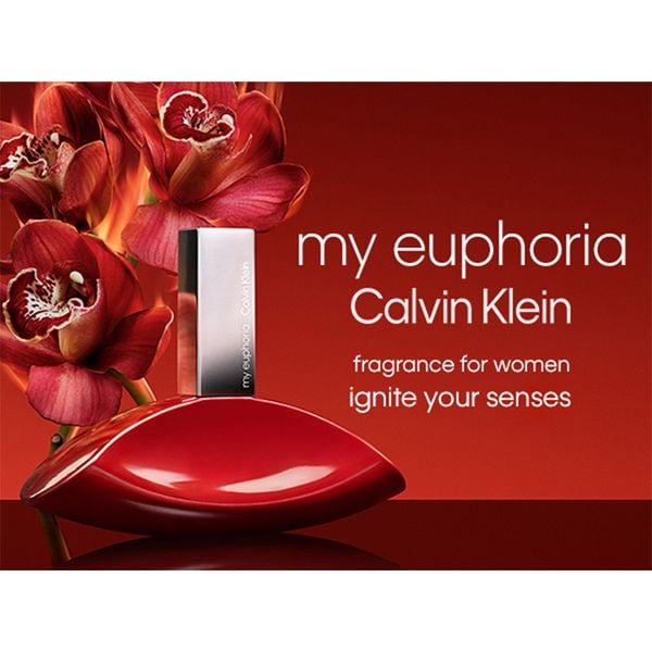 Bộ Qùa Tặng Nước Hoa Nữ Phiên Bản Giáng Sinh Calvin Klein Ladies My Euphoria EDP 100ml + 10ml