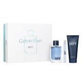 (HSD: 9/2026) Bộ Qùa Tặng Nước Hoa Nam Calvin Klein Men's Defy EDT 100ml-75ml-10ml