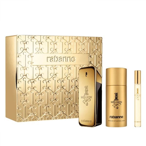 Bộ Qùa Tặng Nước Hoa Nam Paco Rabanne Men's One Million EDT 100ml-150ml-10ml