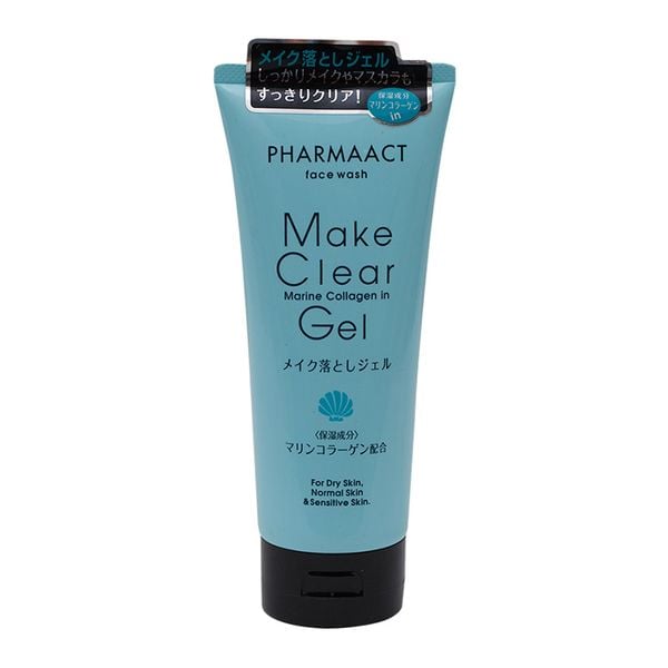 Gel Tẩy Trang, Rửa Mặt Collagen Kumano Pharmaact Make Clear 200g