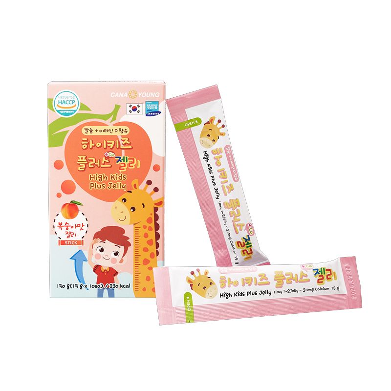 (HSD: 6/2025) Thạch High Kids Plus Chứa Canxi Và Vitamin D (Hộp 10 Gói)