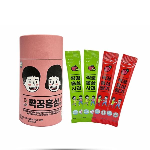 (HSD: 3/2025) Nước Hồng Sâm Trái Cây (Dành Cho Trẻ Em) - Sobaek (30 gói / hộp)